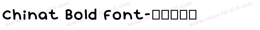 Chinat Bold Font字体转换